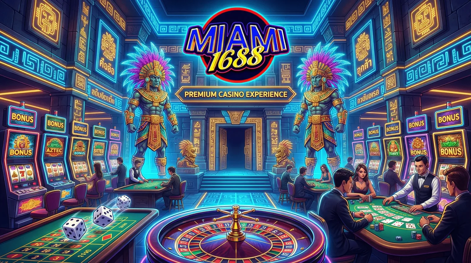 คาสิโนออนไลน์ Miami1688 เกมคาสิโนครบวงจร