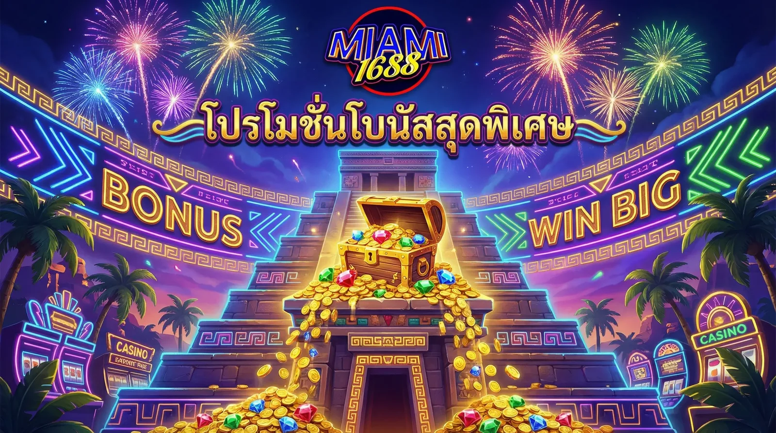 โปรโมชั่น Miami1688 โบนัสสุดพิเศษ เครดิตฟรี