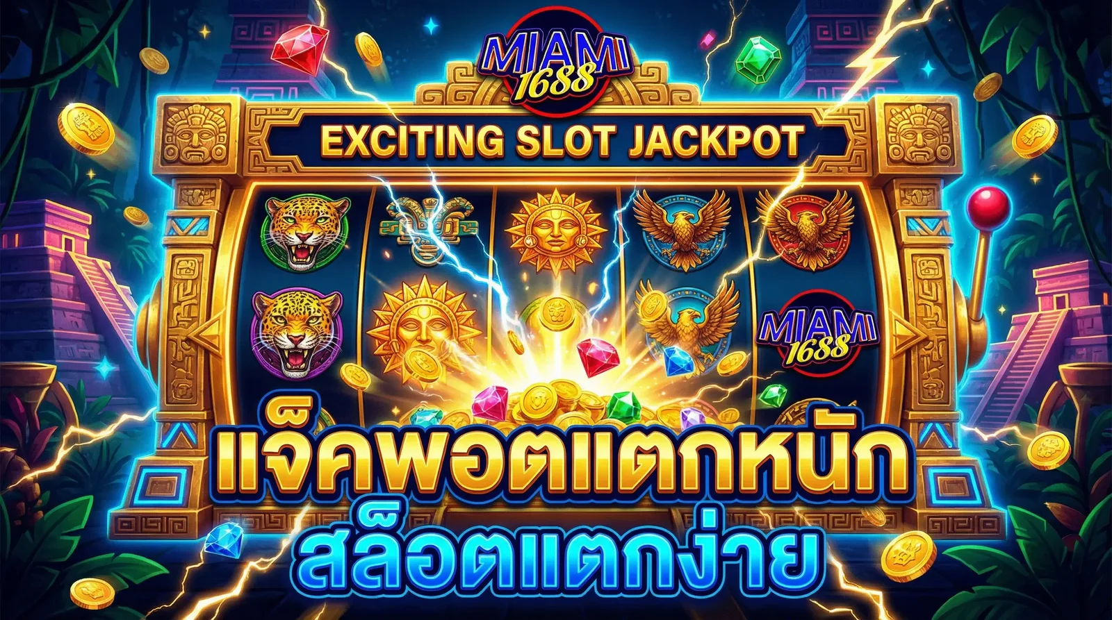 สล็อตออนไลน์ Miami1688 แจ็คพอตแตกหนัก สล็อตแตกง่าย